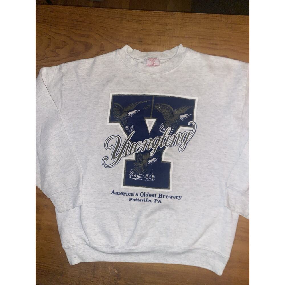 Vintage Yuengling Americas Oldest Brewery Beer Sweatshirt USA Made Men's L 90s